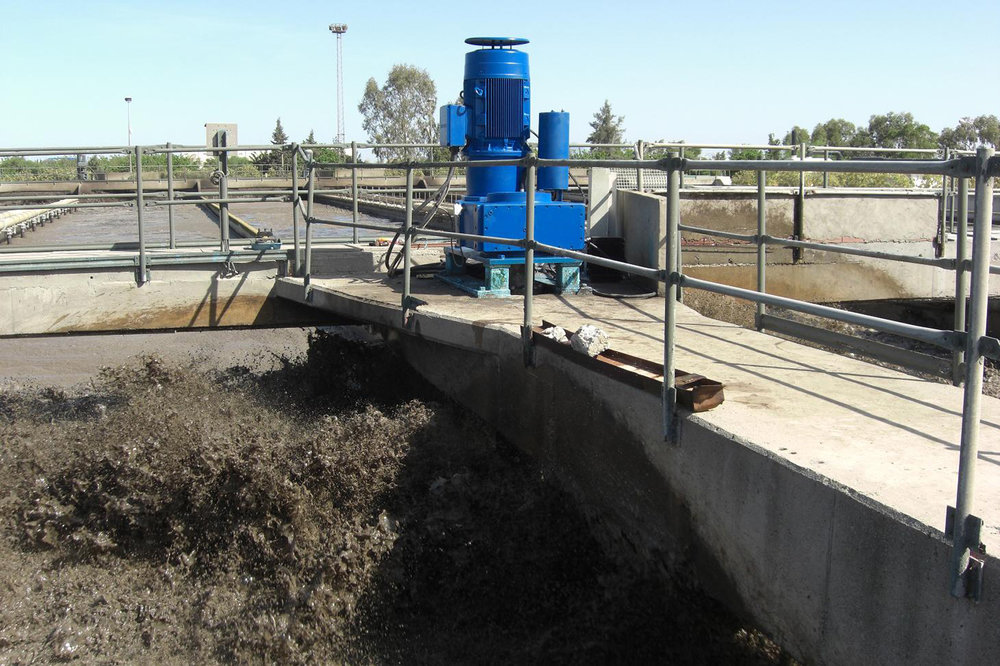 Robust NORD gear units ensure smooth operation in waste water treatment facility in Tunis